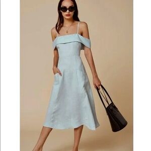 Reformation Jacklyn Off Shoulder Dress